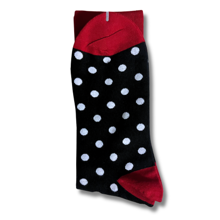 Black and White Dot Office Socks - Image 3
