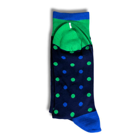 Green and Blue Dot Office Socks - Image 4