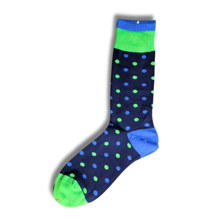 Green and Blue Dot Office Socks - Image 5