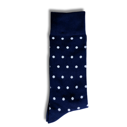 Blue and Orange Dot Office Socks - Image 2