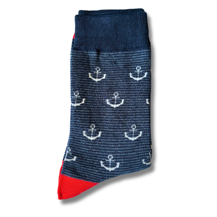 Navy Ship Anchor Socks - Image 3