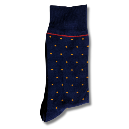 Blue and Yellow Dot Office Socks - Image 3