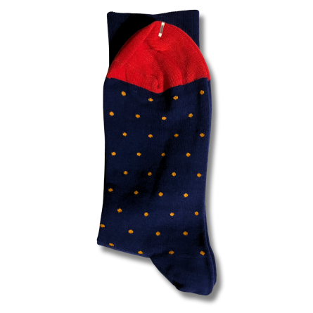 Blue and Yellow Dot Office Socks - Image 2