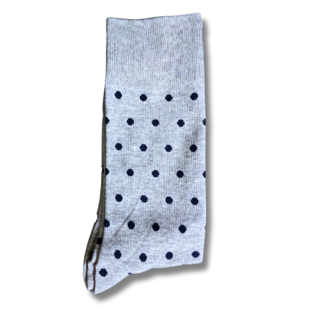 Grey and Black Dot Office Socks - Image 3