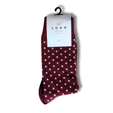 Classic Maroon Office Socks - Image 5