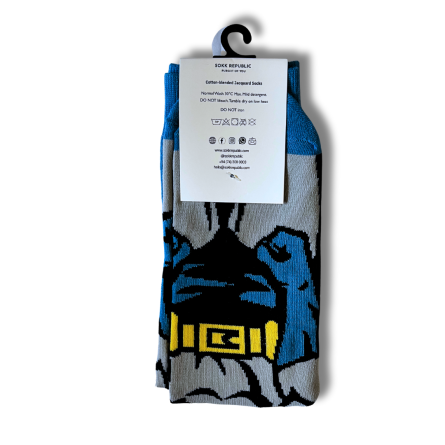 Dark Knight Blue Socks - Image 2