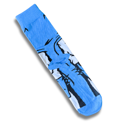 Dark Knight Blue Socks - Image 6