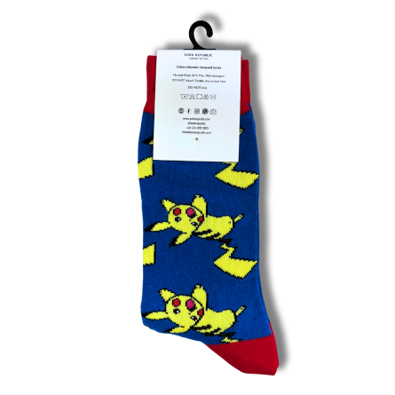 Lightning Bolt Blue Socks - Image 2