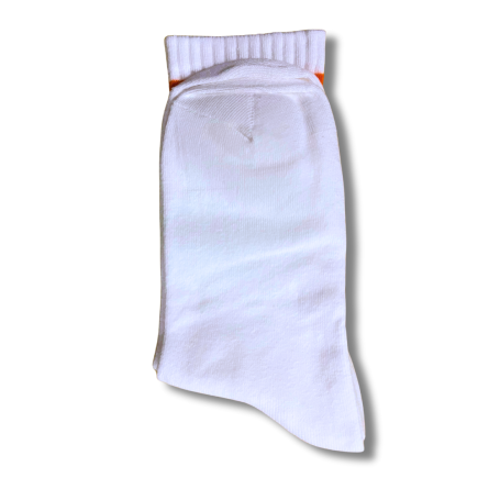 Premium White and Orange Stripe Socks - Image 2