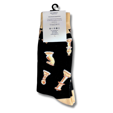 Chess Board Print Socks - Image 4