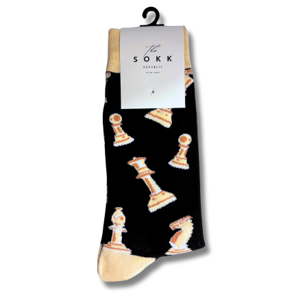 Chess Board Print Socks - Image 5