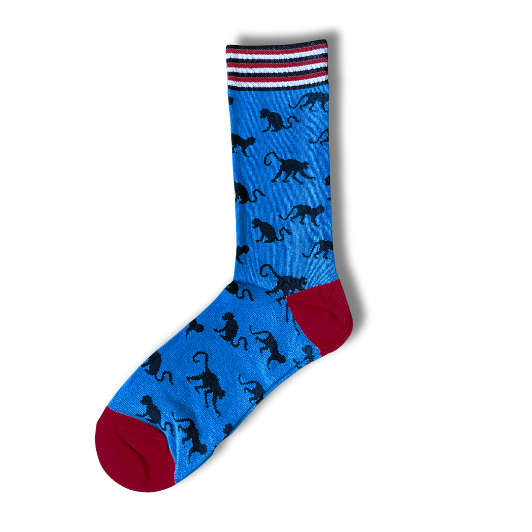 Sokk Republic sock showing the cuff, heel and toe