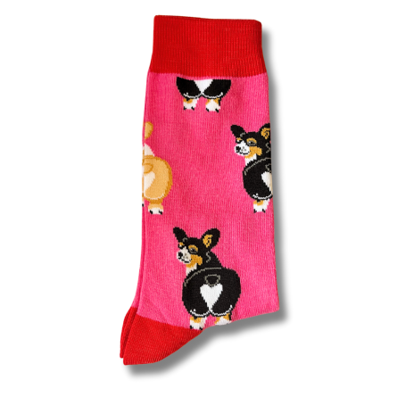 Pink Corgi Socks - Image 4